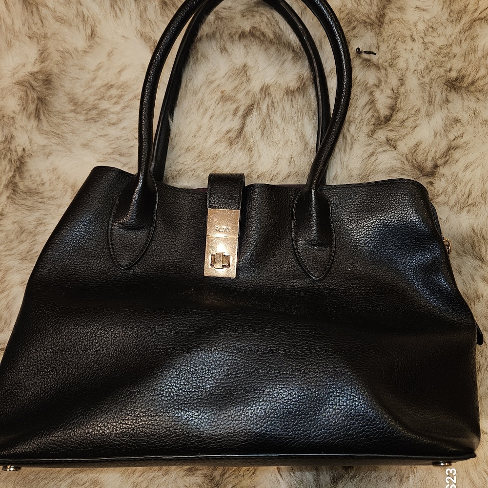 Aldo Elegant Black Tote Bag